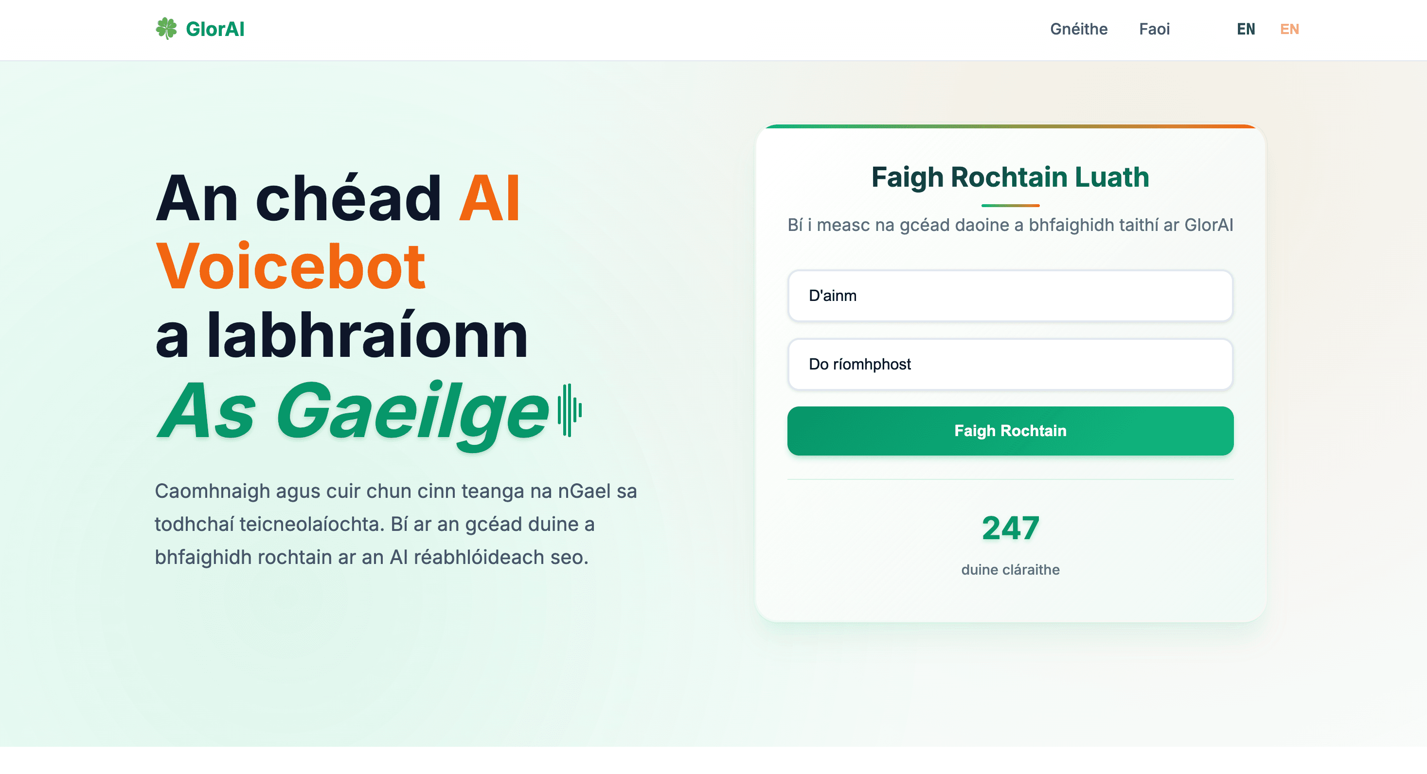 GlórAI Screenshot 1